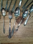 40 Piece Mixed Lot Silverplated Dinnerware  b2 