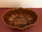Vintage Cookson Pottery Usa  603 Brown Oval Retro Collectible Planter   Bowl