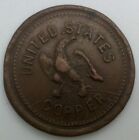 Civil War Token Tradesmens Currency Good For One Cent United States Copper 