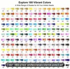 180 Kalour Watercolor Pencils In Metal Case New Shipping Included