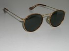 47mm Vintage B l Ray Ban W1675 Xyas Round Gold tort G15 Round Aviator Sunglasses