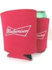 Budweiser Beer Koozie Can Holder Coozie Folds Flat Foam Red Set Of 2 Vintage A