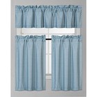 3 Pcs Blackout Kitchen Curtain Set Solid
