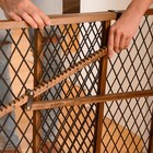 Evenflo Position   Lock Adjustable Wood Baby Gate 662 Pet Gate