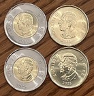 2025 Canada Daphne Odjig  2 Toonie   2025 Supreme Court  1 Loonie Sets - 4 Coins