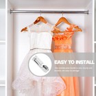  4pcs Closet Pole Socket Metal Flange Rod Holder For Wardrobe Rod Shower Curtain