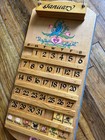Vtg Handmade Wooden Perpetual House Calendar Pa German Folk Art Complete