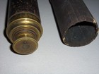 Antique Brass   Leather Telescope Spyglass 4-draw Marine Nautical Instrument