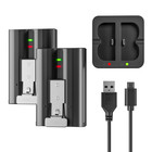 2pcs 7200mah Battery   Charger For Ring Video Doorbell 2 3 3  4 Spotlight Camera