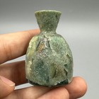 Rare Unique Ancient Roman Glass Medicine Bottle With Intact Rare Patina