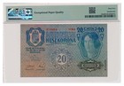 Austria Banknote 20 Kronen 1919 Pmg Ms 65 Epq Gem Uncirculated