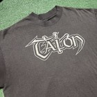Vtg 80s Talon Metal Rock Band Tour Double Sided T-shirt Size L Rare