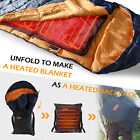 Electric Heated Sleeping Bag Liner Usb Rechargeable Heating Pad For Tent Outdoor