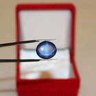 Natural Linde Blue Star Sapphire 10 00 Ct Oval Cabochon Six Rays Loose Gemstone