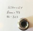 Stanley  8 Mm X 3 8  Dr Standard  Socket 6 Pt   86-303 Chrome Finish Free Ship