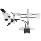 Amscope Powerful Led Dual Gooseneck Microscope Illuminator Adjustable Light