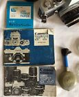 Canon Ft Vintage Camera Lenses Lot Telephoto Fl Hoya Lens Filter Case Manual