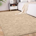 Plush Shaggy Area Rug Thick Soft Fluffy Carpet Anti Slip Mat Living Room Bedroom