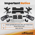 Front 4  Rear 6  Drop Kit For Chevrolet Gmc C1500 1988-98  W 1 25  Rotors V8