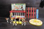 Vintage Fisher Price Circus Wagon   Accessories Set Zoo Animals 1960s