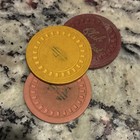   rare  club Stardust Casino Poker Chips - Vintage Lot Of 3 -  firm On Price    