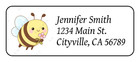 30 Personalized Return Address Labels Stickers Tags Flower Bee Cute Spring Happy