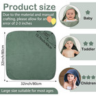 6 Pcs Baby Muslin Hooded Bath Towels And Washcloths  32 X 32 Inch Cotton 