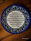 Handmade Jerusalem Ceramic Plate With Stand     Holy Land Souvenir  26 5cm Decor