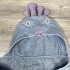 Pottery Barn Kids Peacock Hooded Towel Cotton Terrycloth Purple Blue