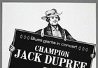 Champion Jack Dupree   Little Brother Montgomery     Rare Hamburg 1974 Poster