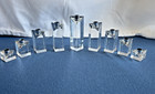 Marquis By Waterford Nine Piece Crystal Set Menorah In Original Box
