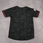 New Era Youth Mexico Graphic Baseball Jersey Black Size 8-9 Top