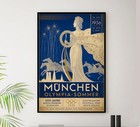 Germany - Munchen 1936 - - Vintage Travel And Tourism Poster 