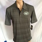 Men s Nike Dri-fit Ny Jets Nfl Onfield Apparel Polyester Gray Polo Shirt S