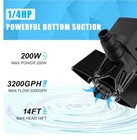 120v Electric Submersible Water Pump For Some   Or Fish Pond   Or Waterfall New