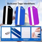  8 Pack Luggage Tag Aluminum Luggage Tags Set Luggage Tag With Name Id Card  