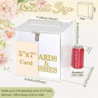 White Acrylic Wedding Card Box With Lock For Reception Party Gift Money Holder