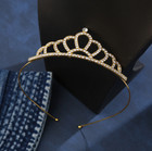 Rhinestone Kids Girl Tiara Hair Band Bridal Princess Crown Headband Prom Party
