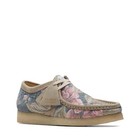  26169734  Mens Clarks Wallabee  grey Floral 
