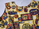 Vintage Apron Full Rap Around With Pockets Colonial Houses Carriages Handmade
