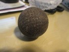 Rare Antique 100 Year Old  line Cut  Gutty Golf Ball   Free Shipping