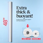 Pool Noodles Foam 6 Pack - Soft Large White Foam Noodle Tube  Bulk Swim Noodl   