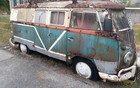 60 s Vw Autobus Blue White Volkswagen Bus Type 2