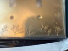 Rio Salto Brushed Brass Gold Triple Flip Switch Wall Plate Decorative Floral