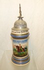 Antique Gerz Military Cavalry Regimental Beer Stein Imperial German 5th Regiment