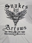 Rare Rush Snakes   Arrows Tour 2008 Men   s Short Sleeve Band T-shirt Size M