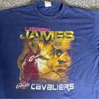 Vintage Lebron James Shirt Men s Large Blue Coin Player Nba Y2k Legend Cavaliers