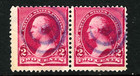 Sc  220 Purple Target Fancy Cancel 2 Cent Washington Banknote 1890-93 Us 8d35