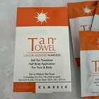 5x Tan Towel Self-tan Towelette Half Body Tan For Fair To Medium Skin 0 25oz Ea