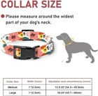 Dog Collar  Adjustable Soft Pet Collars With Quick Release Buckle Red Floral Med